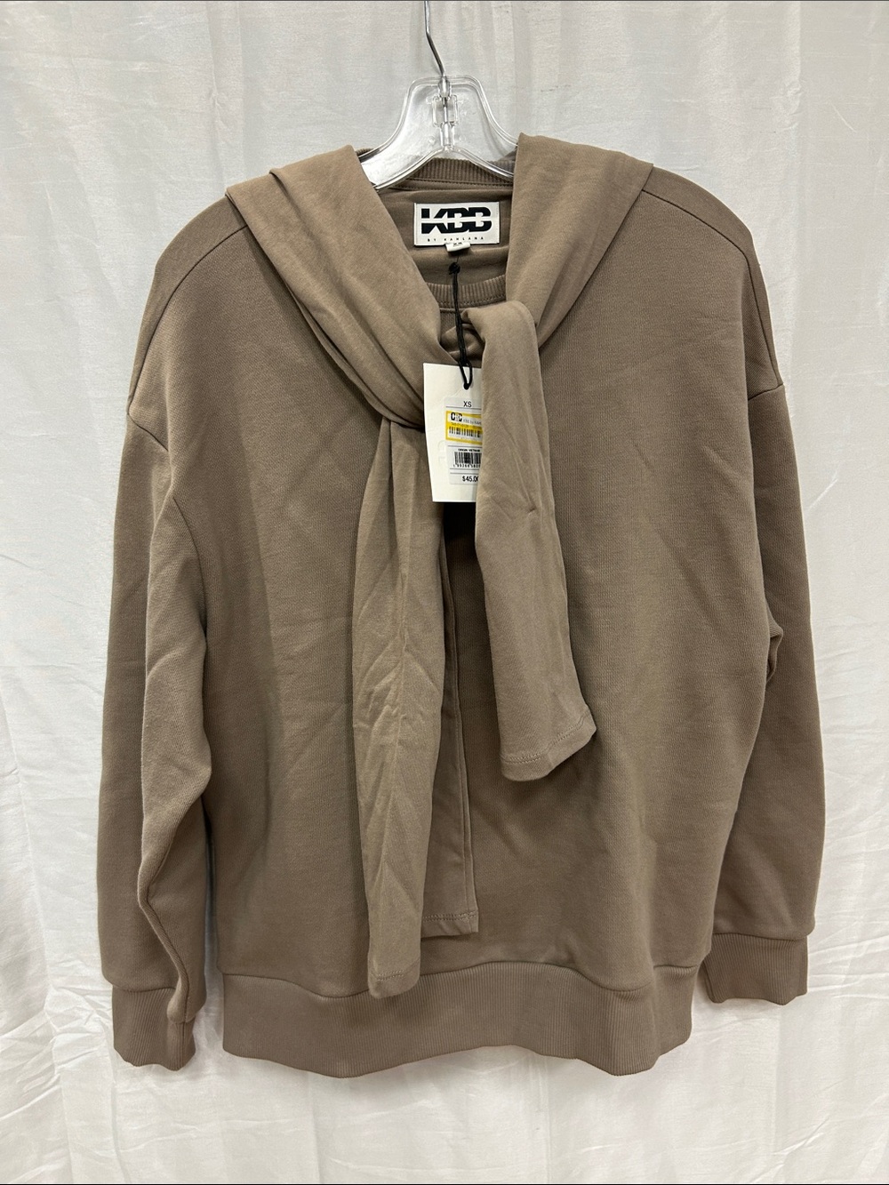 KBB by Kahlana Women's Double Layer Crewneck Sweatshirt NWT Size: XS